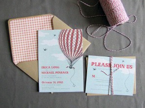 invitation montgolfière