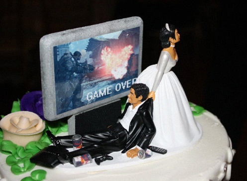 pièce montée gâteau mariage jeux vidéo